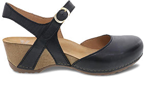 Dansko 1710501600 Women's Tiffani Black Milled Burnished