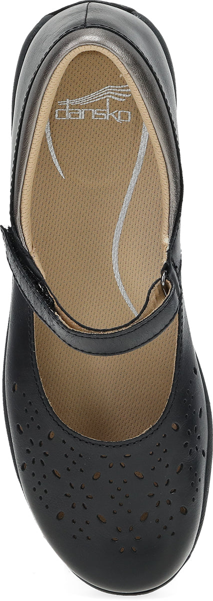 Dansko 10401020200 Women's Stacy - Black Waxy Burnished