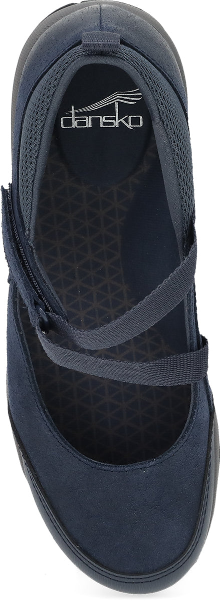 Dansko 4363750200 Women's Primrose Navy Burnished Suede